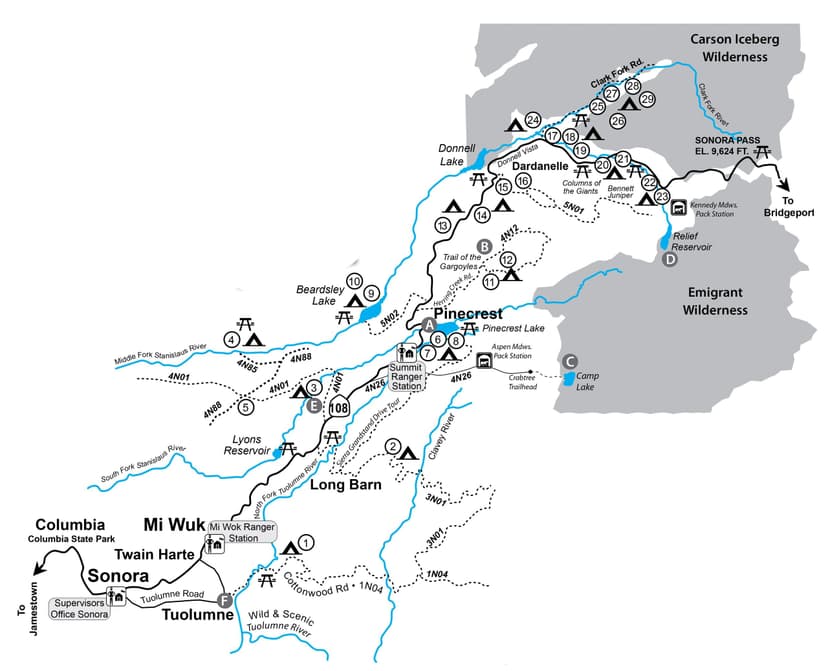 Image ofHWY 108 Camping Guide